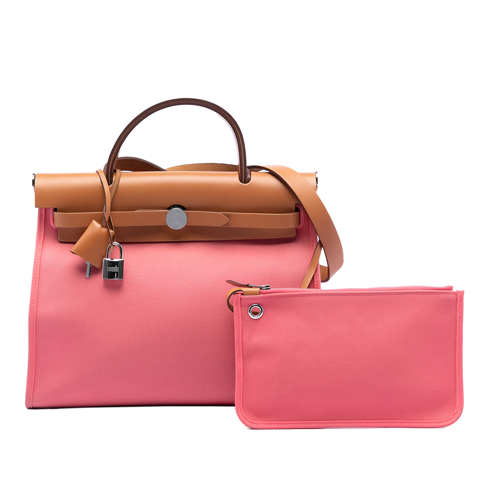 Pre-Loved Hermes Toile Herbag Zip 31 - Picture 8 of 8